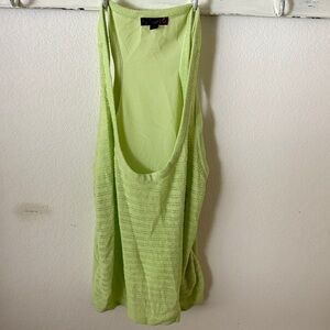 Stylish Green Knit Tank Top